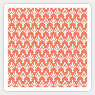 Peach diamond shaped motif pattern Sticker